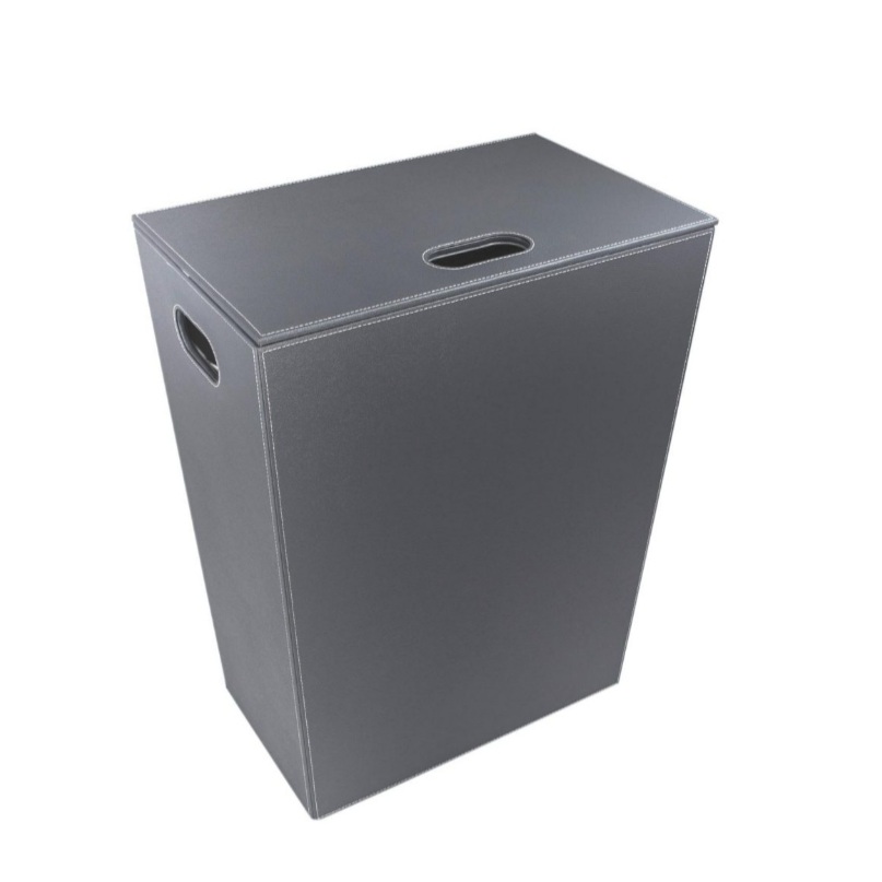 CESTO PORTA BIANCHERIA RETTANGOLARE GRIGIO